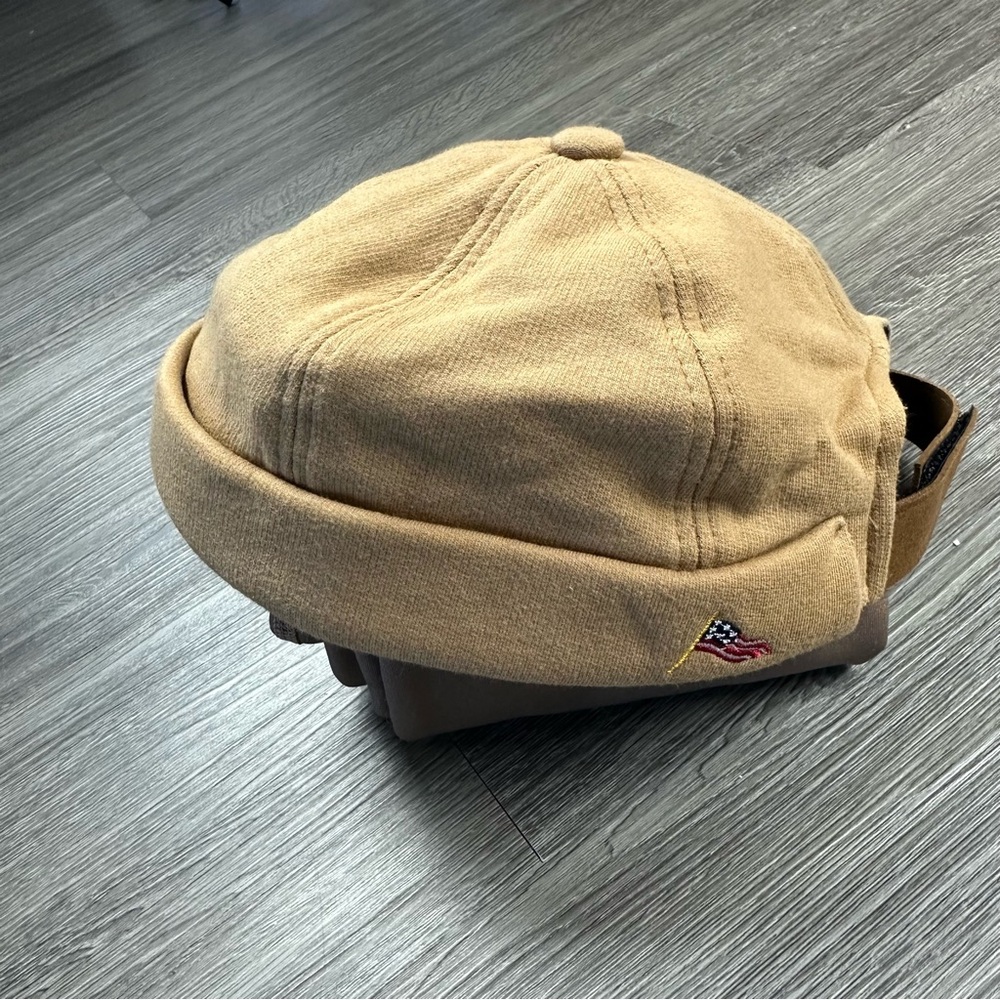 Tan Khaki Beanie Hat Cap